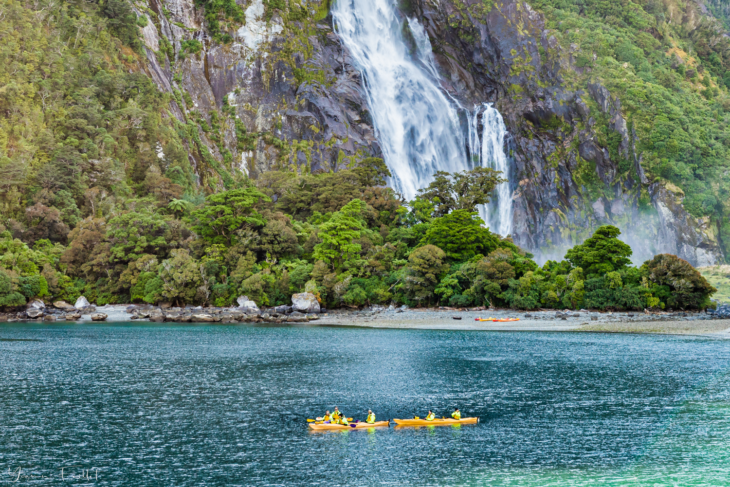 Kayak à Milford Sound, Nouvelle-Zélande